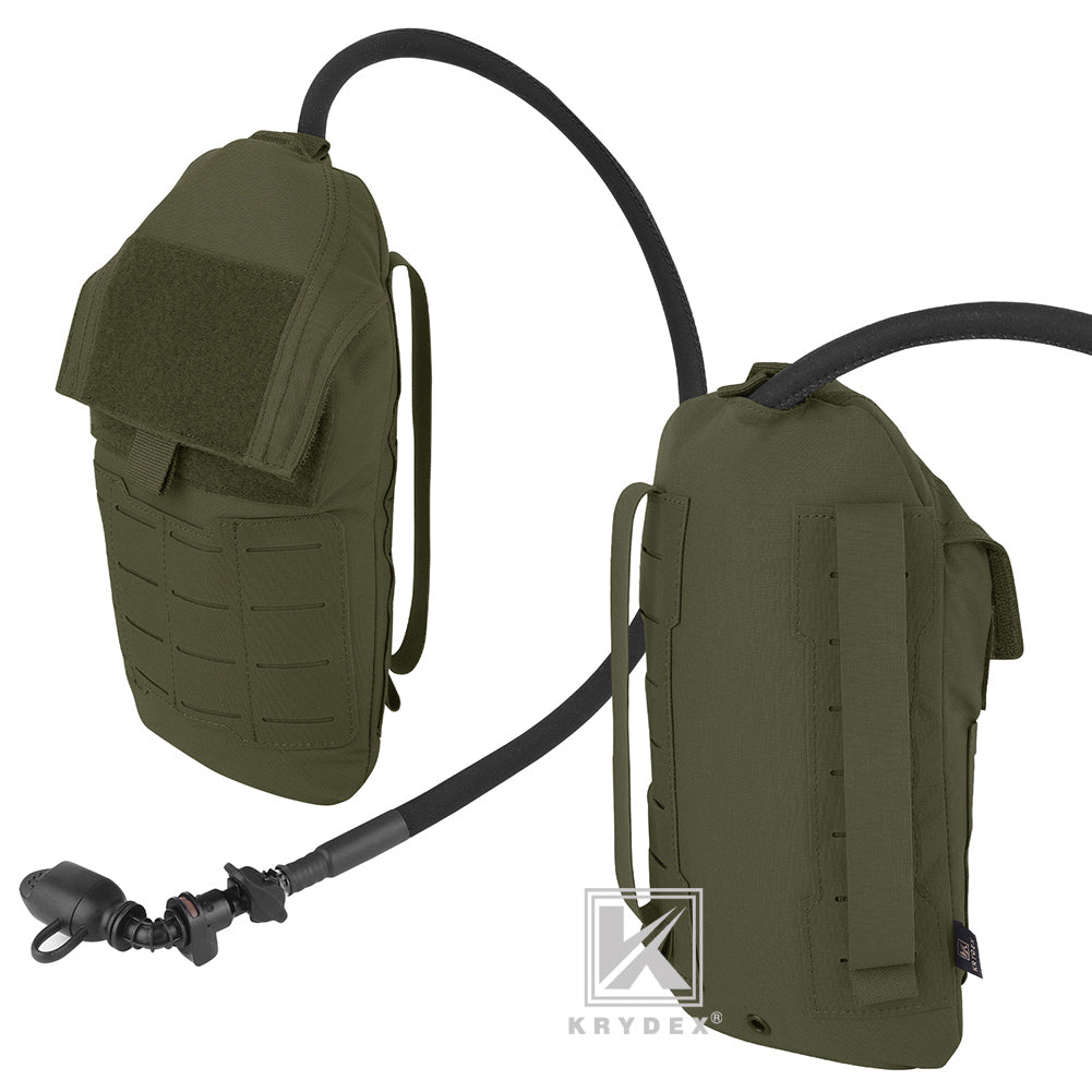 Krydex Tactical 1.5L 50oz Hydration Bladder Pouch Low Profile Hydra Carrier MOLLE Water Pack