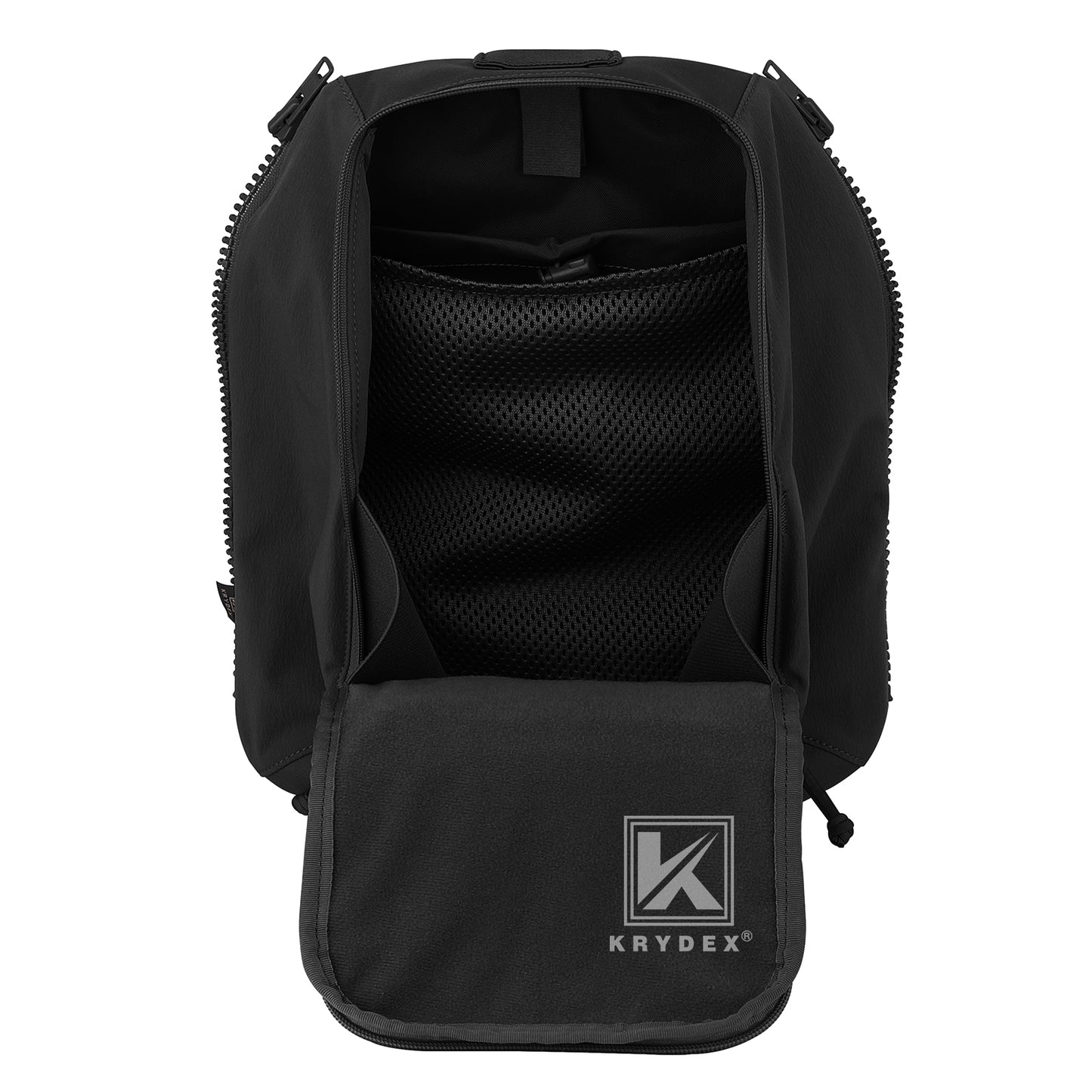 Krydex Tactical Zip-on Back Panel for Scarab Vest MOLLE Helmet Hydration Backpack