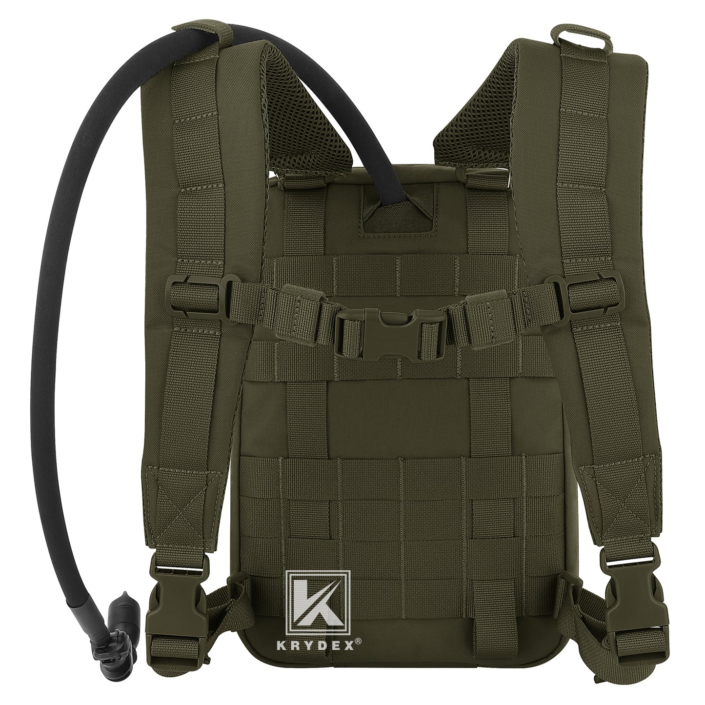 Krydex Tactical Hydration Pack 1.5L 50oz Water Bladder Carrier MOLLE for vest Hydro Backpack