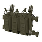 Krydex Tactical Chest Rig Triple Elastic 556 Magazine Pouch Placard GP Pouch Mini Drop Dangler Pouch