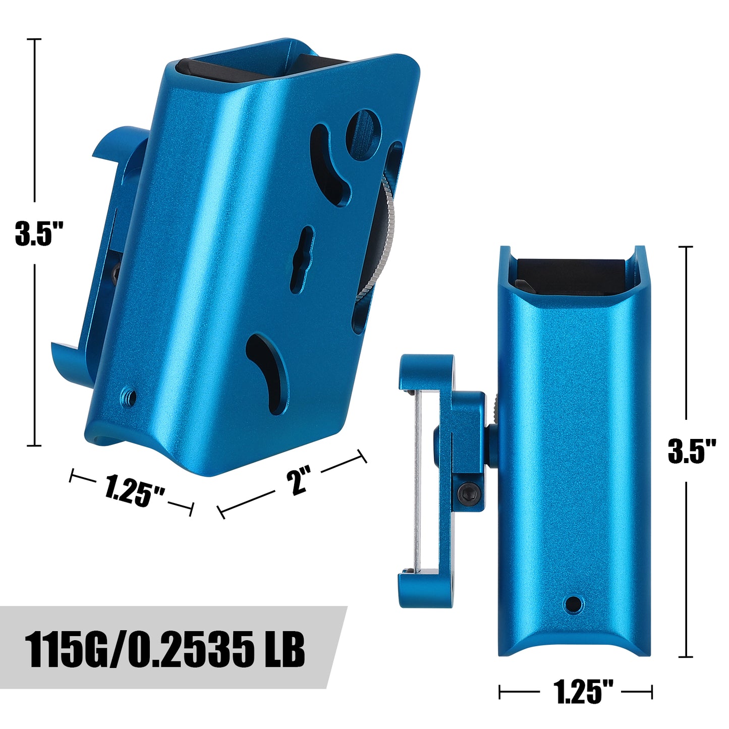 KRYDEX Magazine Pouch Holder IPSC USPSA Pistol Gun Mag Holster CNC Aluminum Race Master Mag Carrier