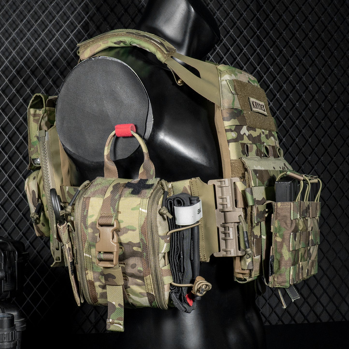 Krydex Tactical Tear Off Medical Pouch IFAK EMT Trauma Kit Pouch Rip Away First Aid Organizer MOLLE / Belt Compatible