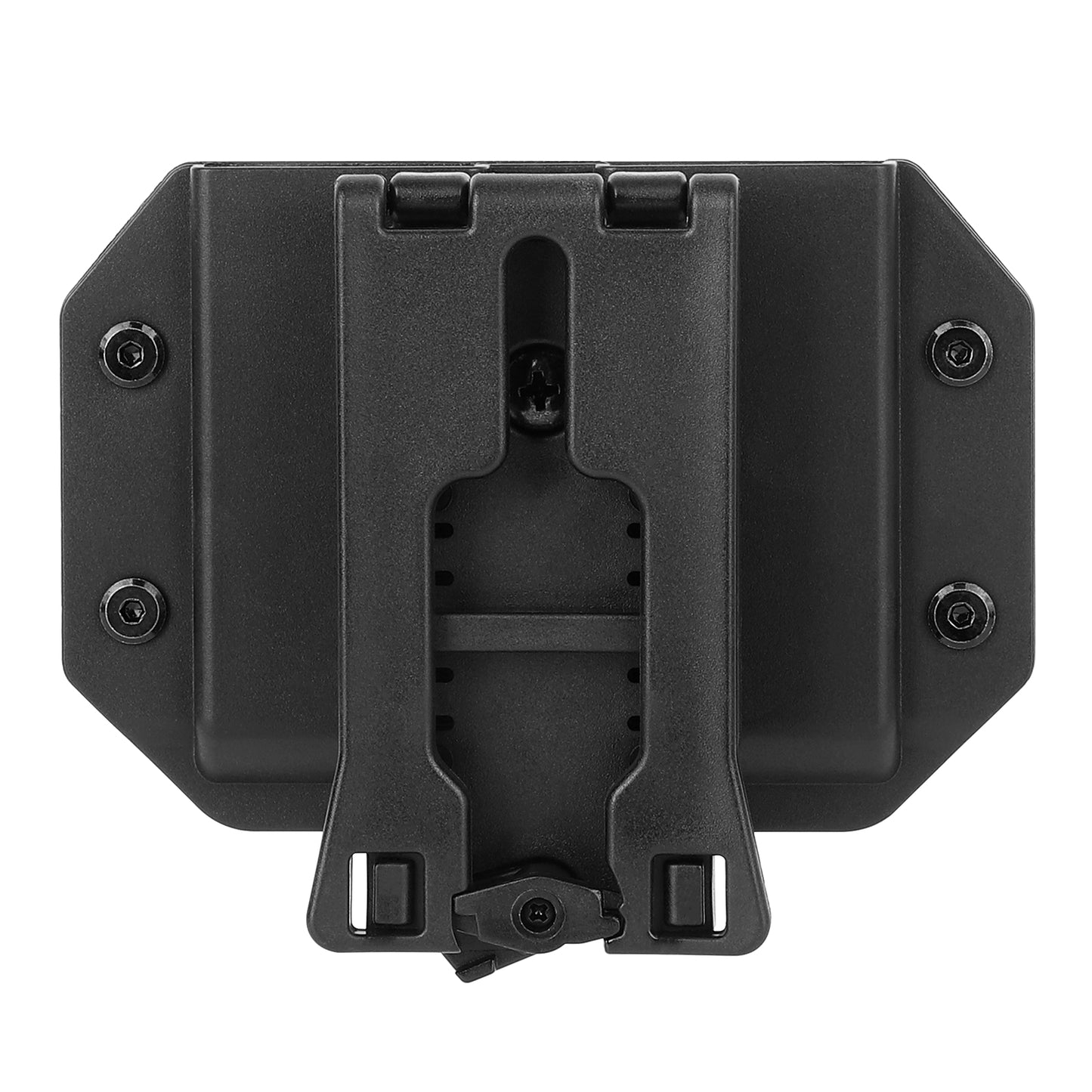 Krydex 9mm Double Stack Magazine Pouch 360° Rotatable Clip Fits 9mm/.40/.45 Double-Stack Mags Adjustable Retention Dual-Lock Mount for 1.5"-2.25" Belts & MOLLE