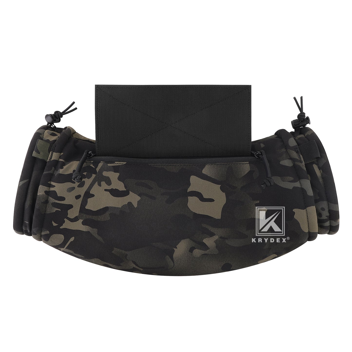 Krydex Tactical Soft Shell Hand Warmer Muff Sherpa Fleece Lined Muffler Water-Resist Vest Drop Hanger Warmer Pouch Outdoor Winter Hunting Field Survival