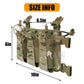 Krydex Tactical Chest Rig Triple Elastic 556 Magazine Pouch Placard GP Pouch Mini Drop Dangler Pouch