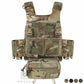 KRYDEX Low Vis Slick Plate Carrier FCS Tactical Molle Vest Elastic Cummerbund Micro Fight MK3 Chassis Drop SACK Pouch