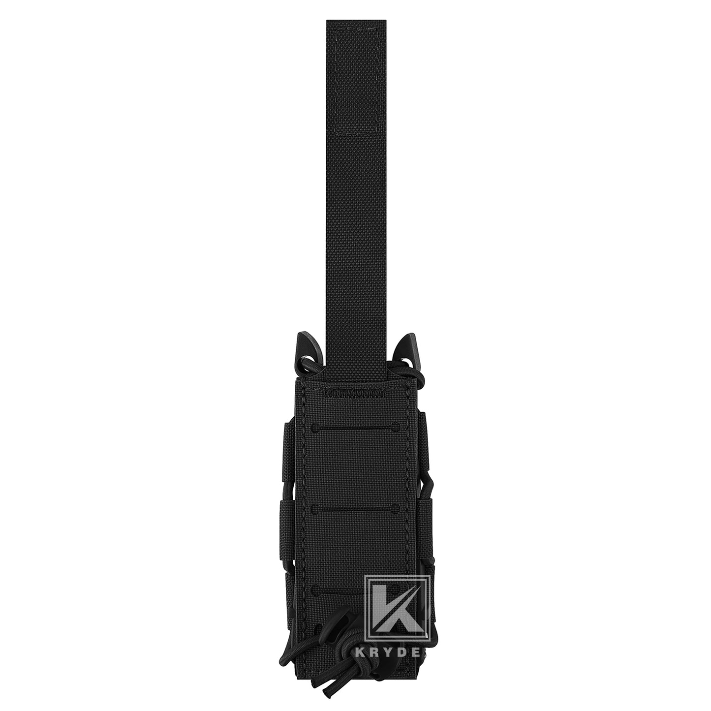 Krydex Tactical 9mm Magazine Pouch Open Top Pistol Mag Carrier Rapid Access MOLLE Compatible