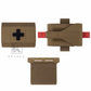 Krydex Tactical Micro Trauma Pouch MED IFAK Kit First Aid Insert Medical Holder Removable Tourniquet Holder MOLLE & Belt Compatible