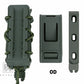 KRYDEX Tactical 9mm Pistol Mag Pouch MOLLE/Belt Clip Magazine Carrier Hard Shell