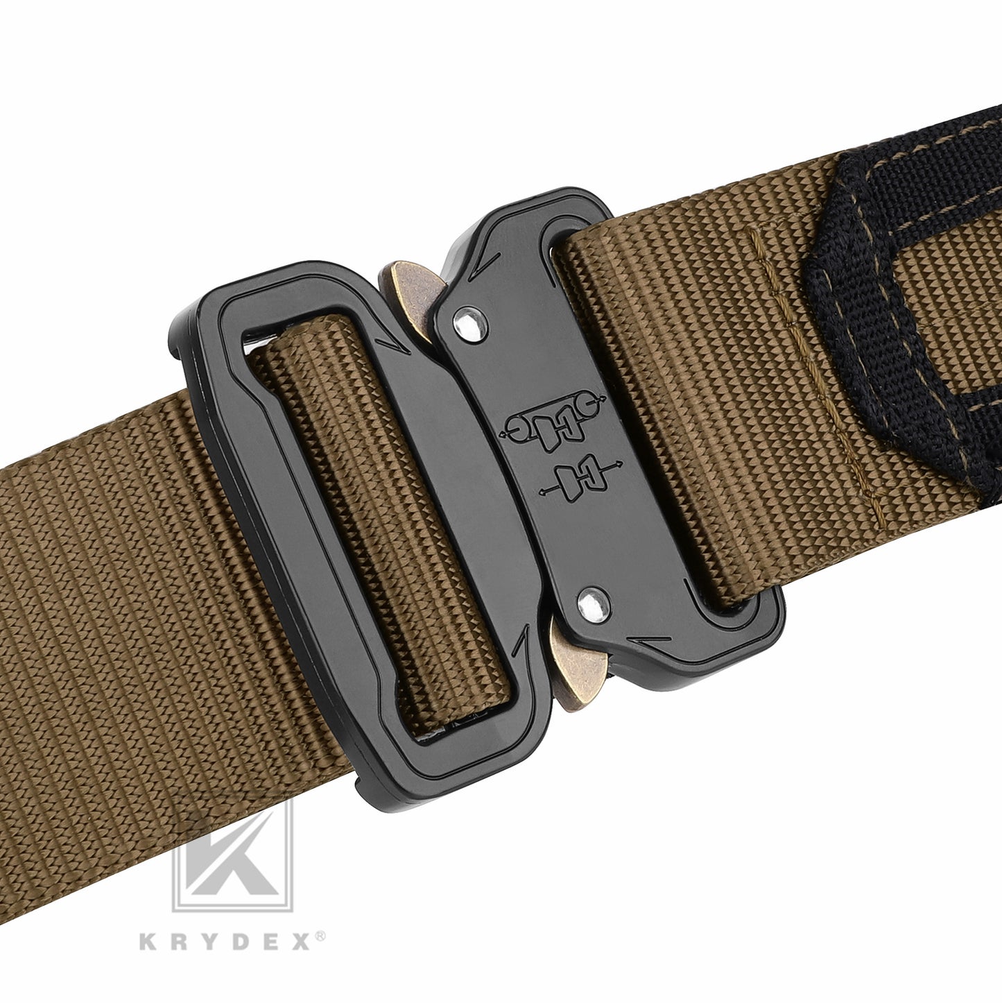 KRYDEX Quick Release 1.5"-1.75" Heavy Duty Metal Buckle Molle Rigger Outer & Inner Belt Airsoft Battle Tactical Outdoor Adjustable Waistband