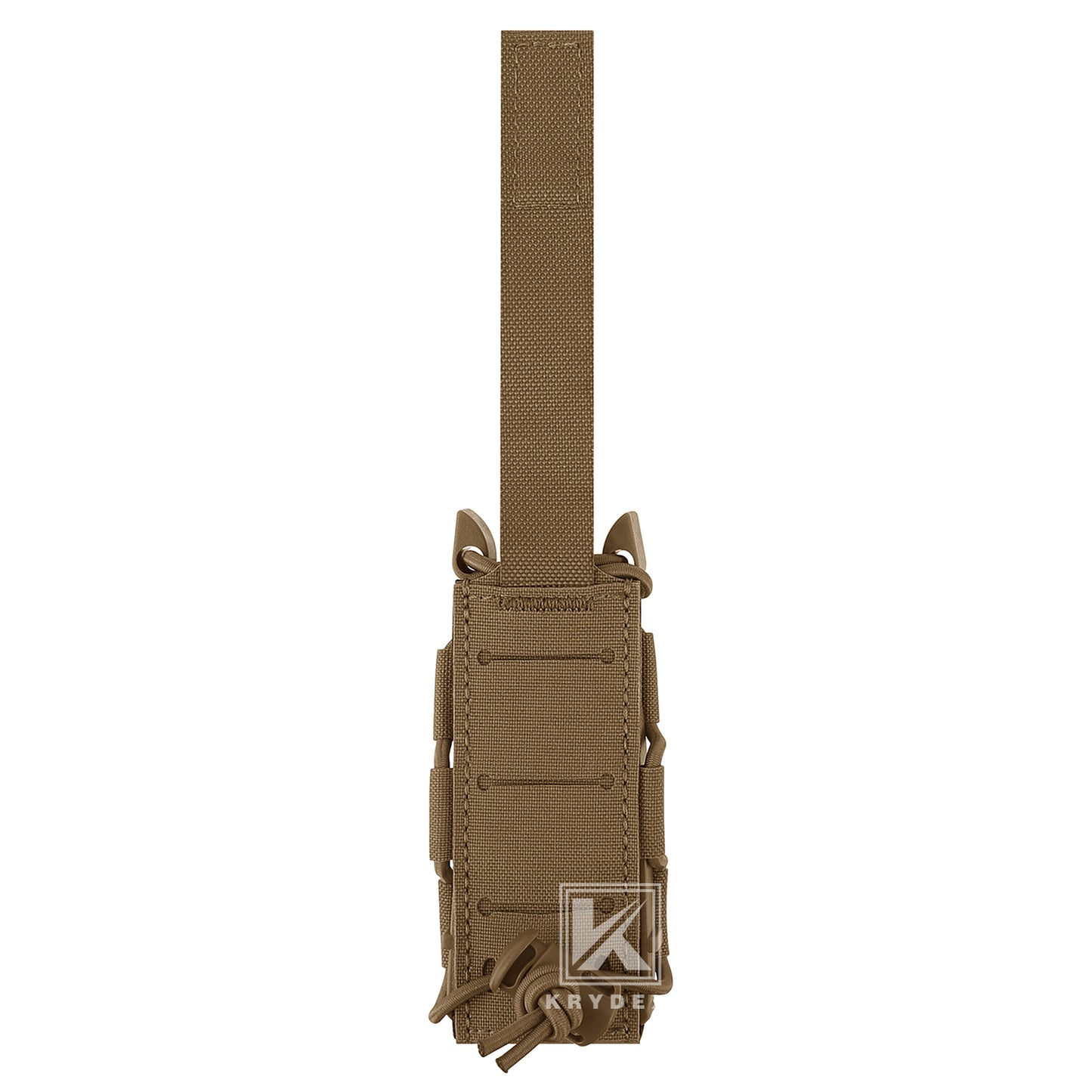 Krydex Tactical 9mm Magazine Pouch Open Top Pistol Mag Carrier Rapid Access MOLLE Compatible