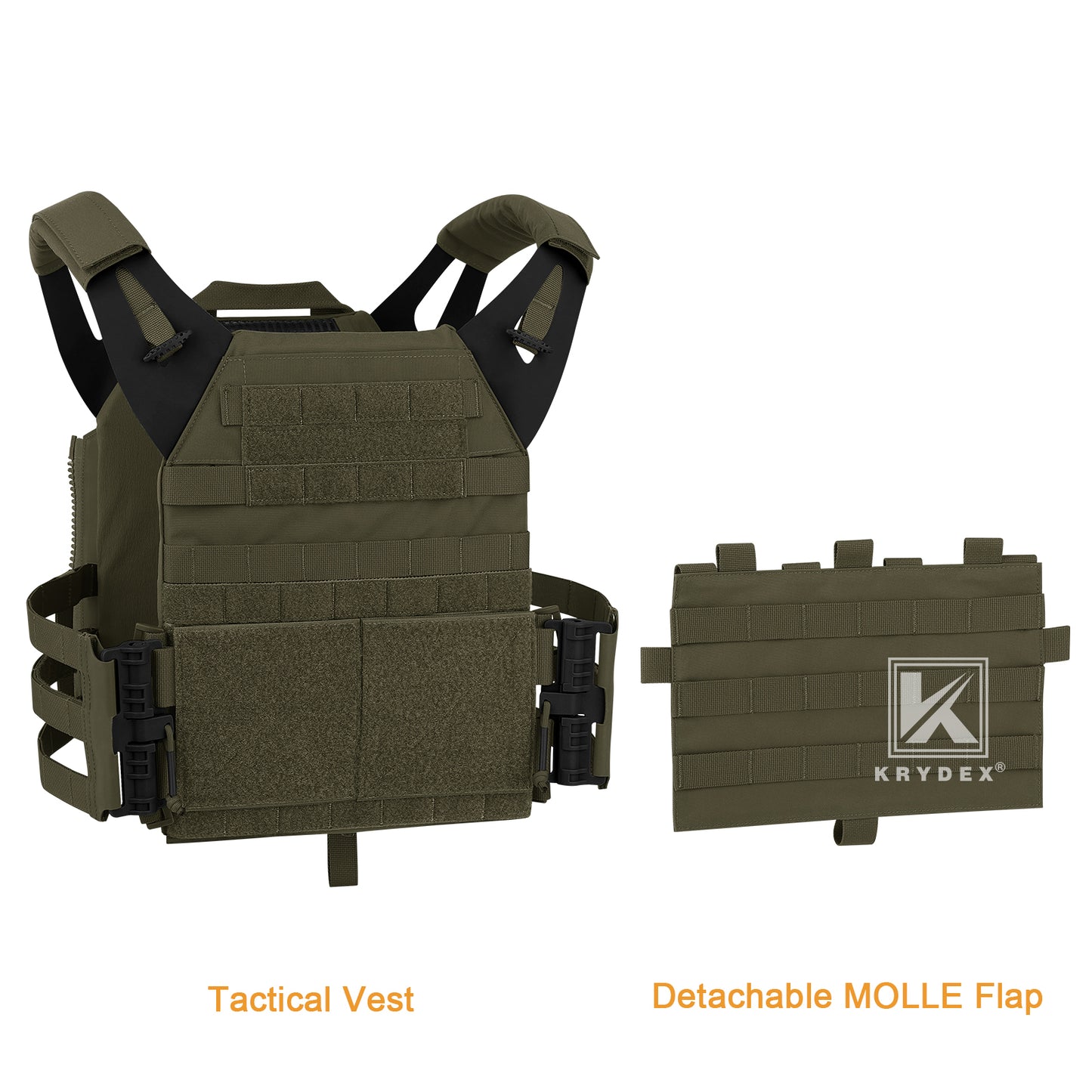Krydex Tactical JPC 2.0 Plate Carrier Quick Release Tube Cummerbund Assaulter Armor Vest