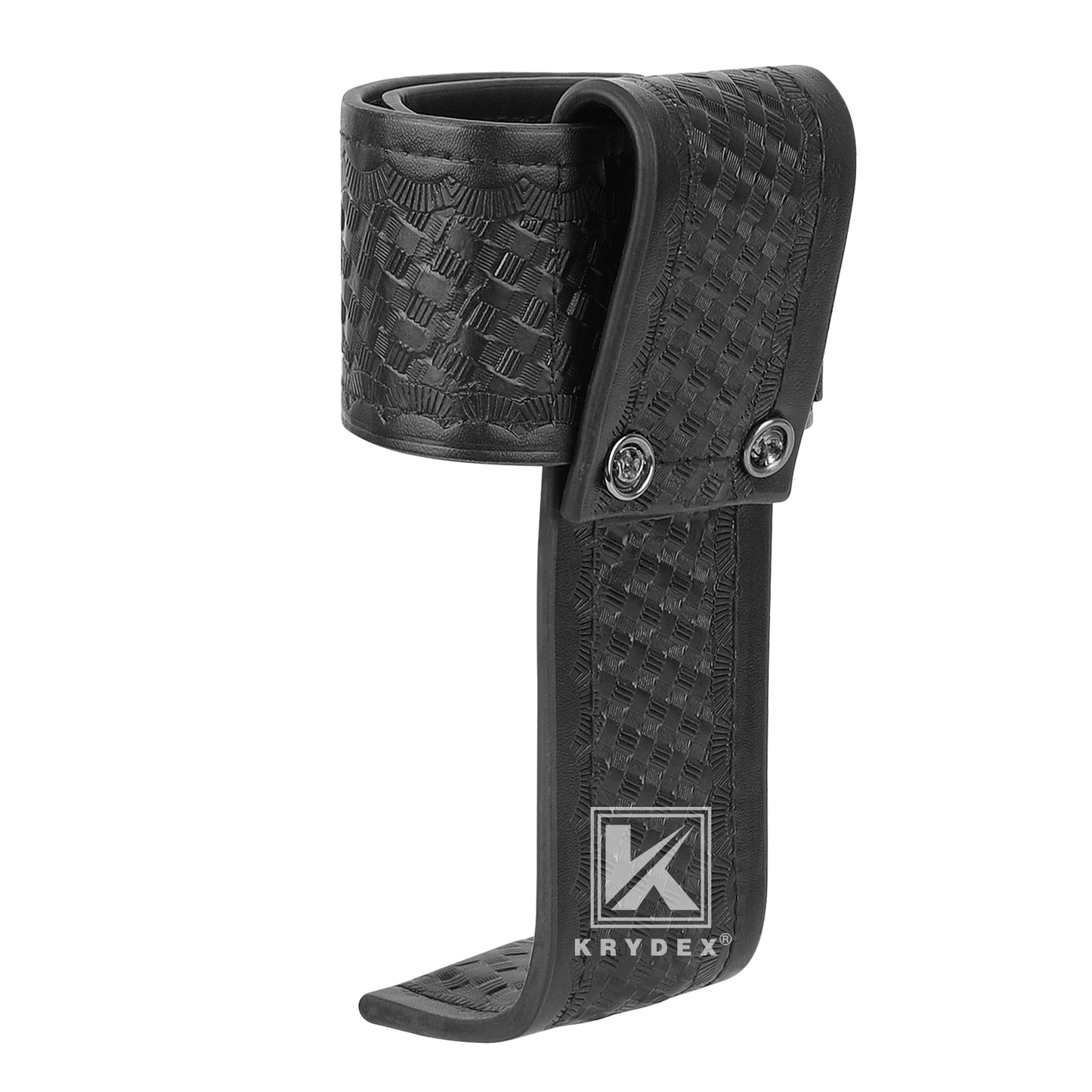 Krydex L-Style Universal Radio Holster Basketweave Two Way Radio Case Holder Fits For Motorola Kenwood 2” & 2.25” Duty Belt Carrier for First Responders