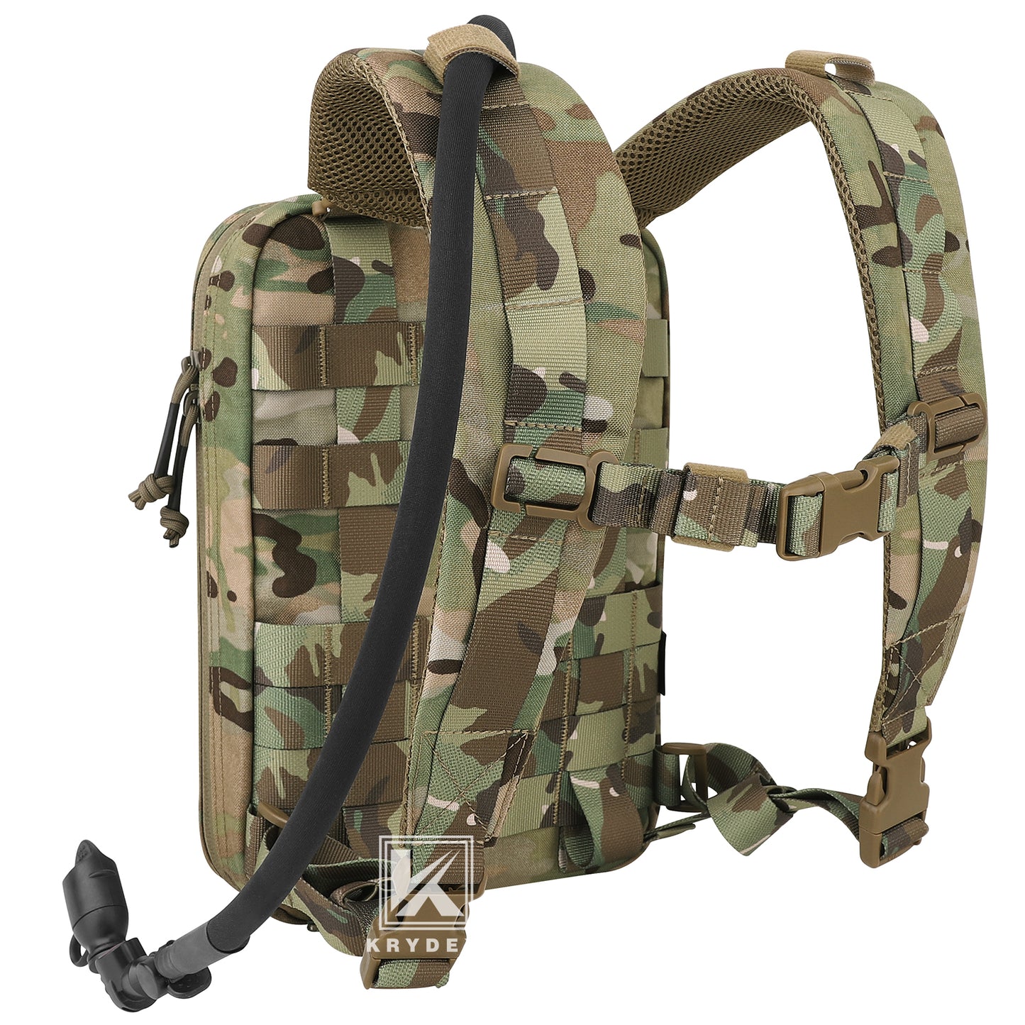 Krydex Tactical Hydration Pack 1.5L 50oz Water Bladder Carrier MOLLE for vest Hydro Backpack