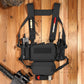 Krydex Tactical Chest Rig Padded Shoulder Strap Laser Cut H-Harness Fat Shoulder Waist Back Strap for Micro Fight Chassic Placard