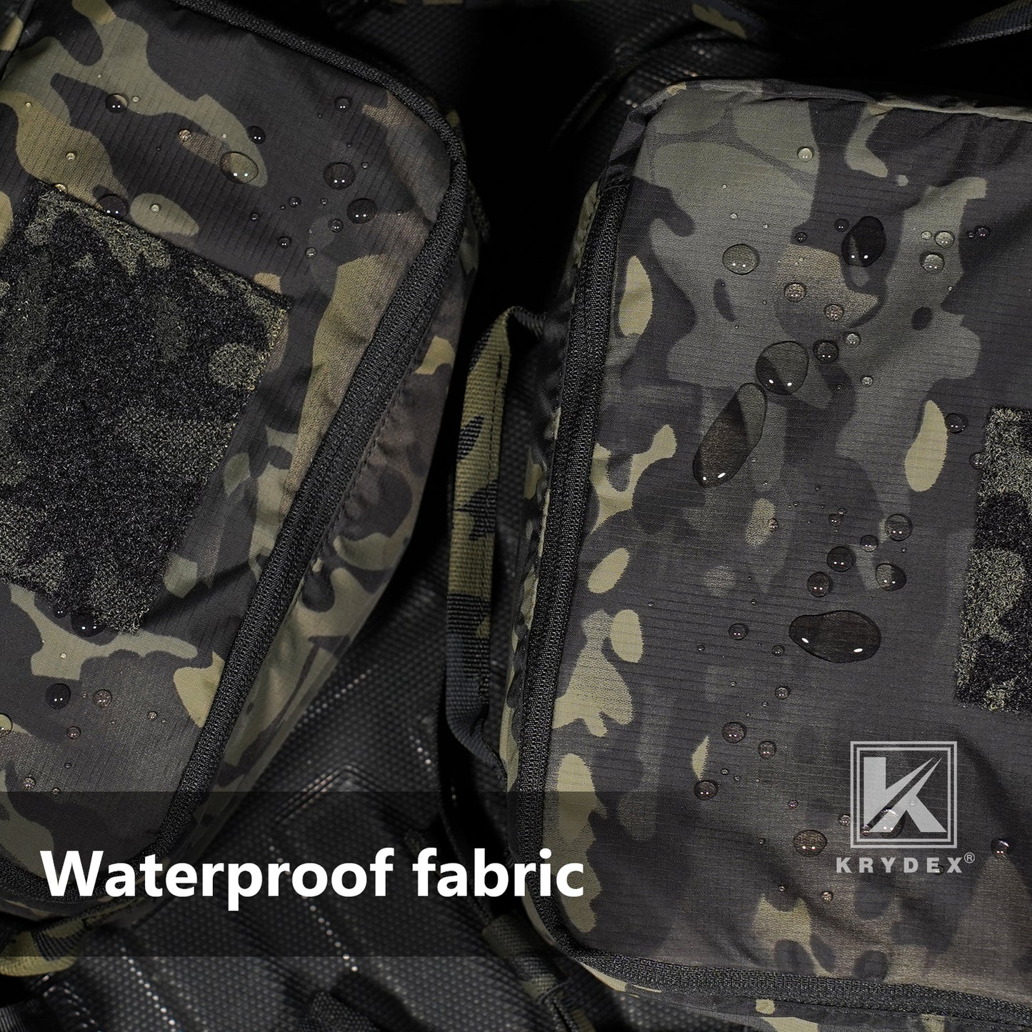 Krydex Tactical Travel Packing Organizer 70D Nylon Packing Cubes Waterproof Luggage Bags YKK Zipper 4pcs set
