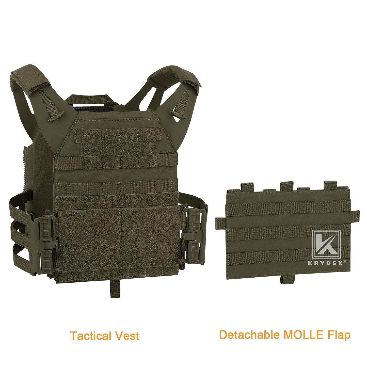 Krydex Tactical JPC 2.0 Plate Carrier Quick Release Tube Cummerbund Assaulter Armor Vest