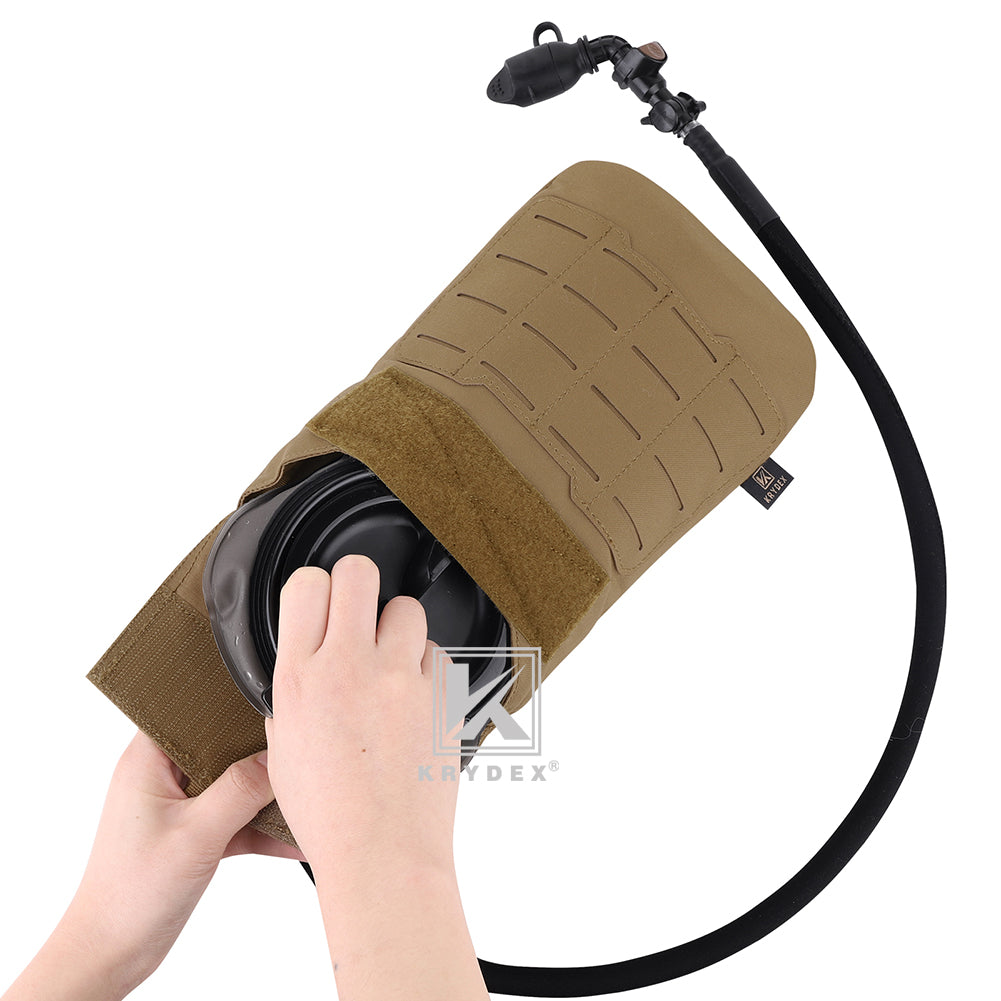 Krydex Tactical 1.5L 50oz Hydration Bladder Pouch Low Profile Hydra Carrier MOLLE Water Pack