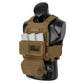 KRYDEX Low Vis Slick Plate Carrier Tactical Vest Body Armor w/MK Micro Fight Chest Rig Set