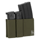 Krydex Tactical Double 9mm & 5.56 Magazine Pouch Mag Holder Duty Belt & Molle Compatible