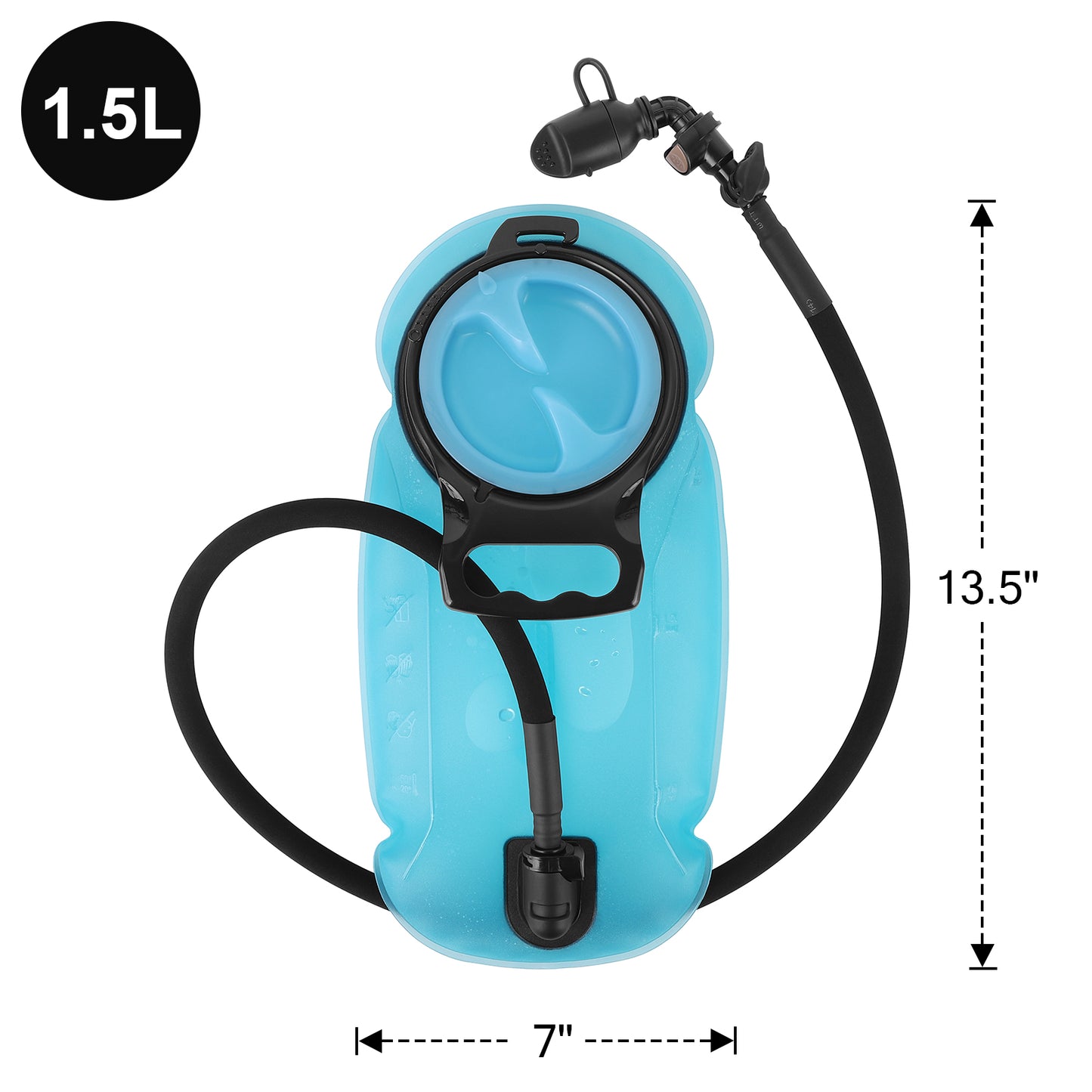 Krydex Tactical 50 oz Hydration Carrier MOLLE Pack Modular Water Bladder Pouch