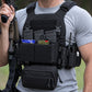 Krydex Tactical Modular Elastic Cummerbund Quick Release Buckle Vest Cummerbund Adjustable Triple Mag Holders Band Fits for K-Zero, JPC, CPC , LBT, FCPC