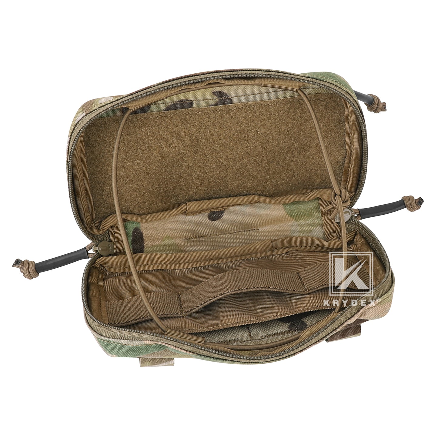 Krydex Tactical Admin Pouch Chest Bag MOLLE Utility Pouch Front Pocket for Vest and Chest Rig