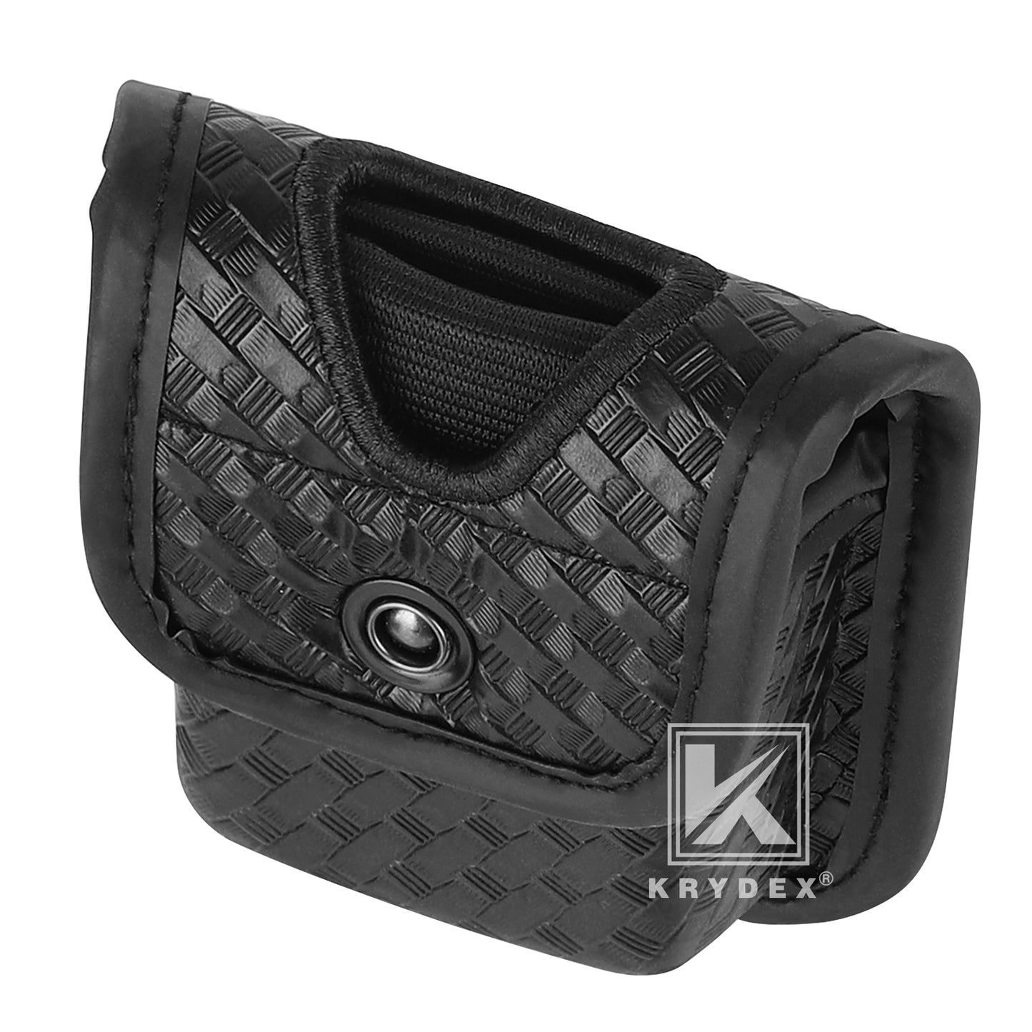 Krydex Glove Holder Basket Weave Molded Pager Pouch Latex Nitrile Disposable Gloves Pouch Fits 2" & 2.25" Duty Belt For Police Firefighter Law enforcement EMT Paramedic First Responders