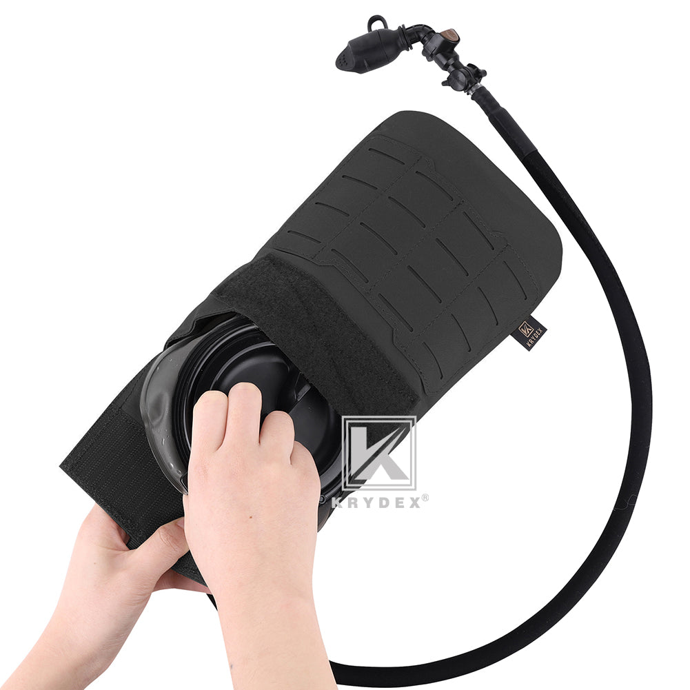 Krydex Tactical 1.5L 50oz Hydration Bladder Pouch Low Profile Hydra Carrier MOLLE Water Pack