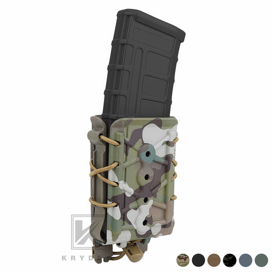 KRYDEX Tactical 5.56 7.62 Mag Pouch MOLLE Magazine Holster Carrier Hard Shell