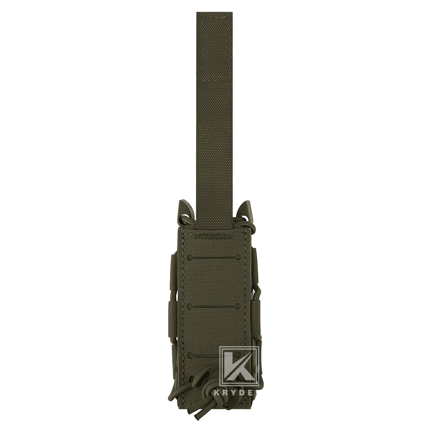 Krydex Tactical 9mm Magazine Pouch Open Top Pistol Mag Carrier Rapid Access MOLLE Compatible