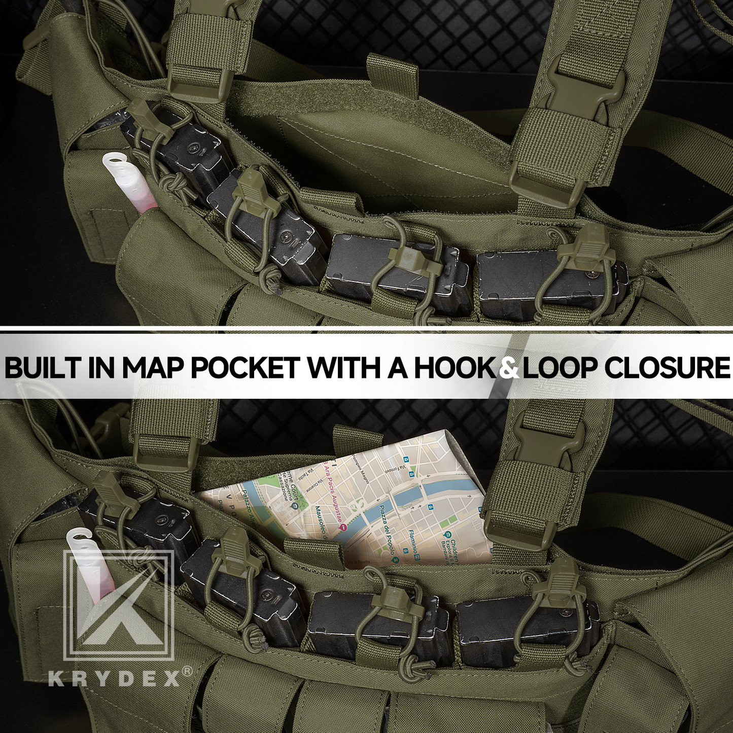 Krydex Tactical Chest Rig UW Gen IV Low Profile Micro Fight Rigs Carrier 556 9mm GP Pouch H Harness