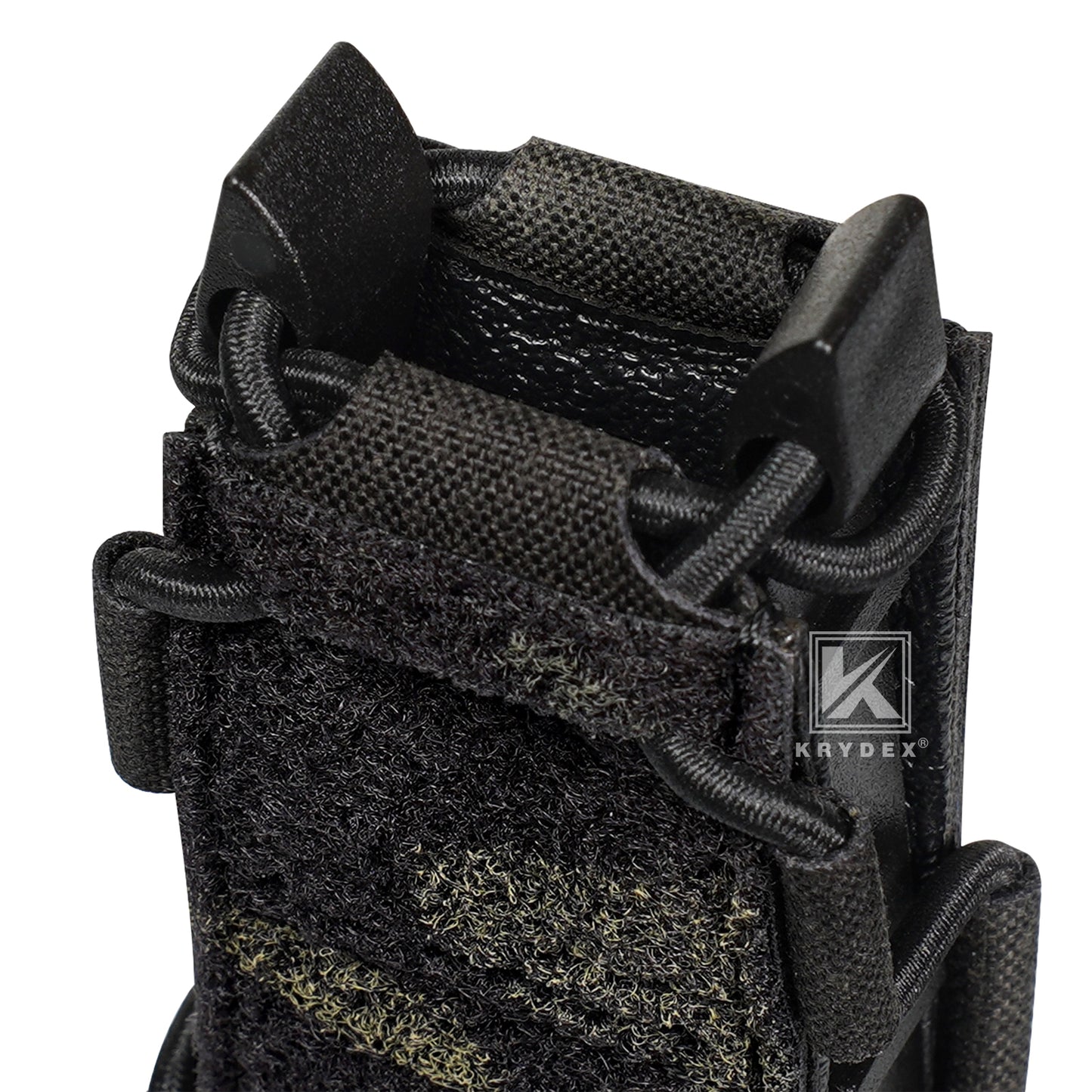 Krydex Tactical 9mm Magazine Pouch Open Top Pistol Mag Carrier Rapid Access MOLLE Compatible