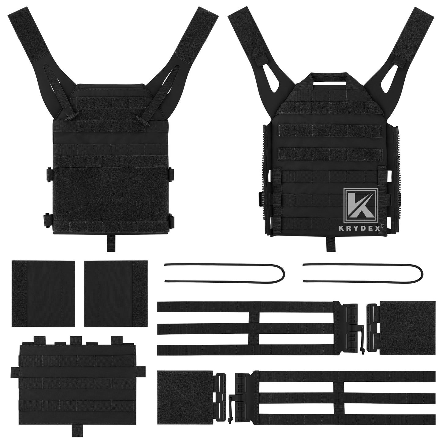 Krydex Tactical JPC 2.0 Plate Carrier Quick Release Tube Cummerbund Assaulter Armor Vest