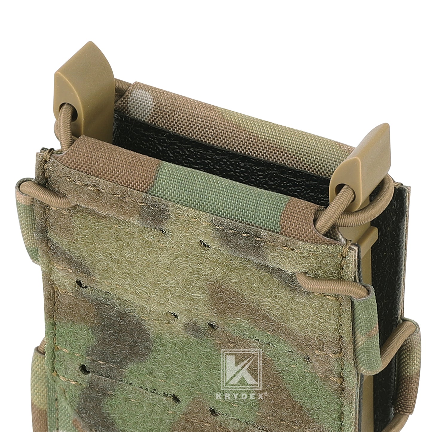 Krydex Tactical 556 Magazine Pouch Open Top Rifle Mag Carrier Rapid Access MOLLE Compatible