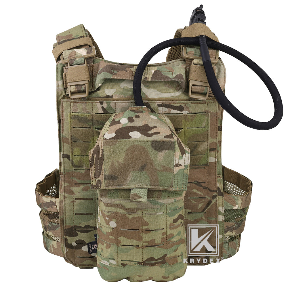 Krydex Tactical 1.5L 50oz Hydration Bladder Pouch Low Profile Hydra Carrier MOLLE Water Pack
