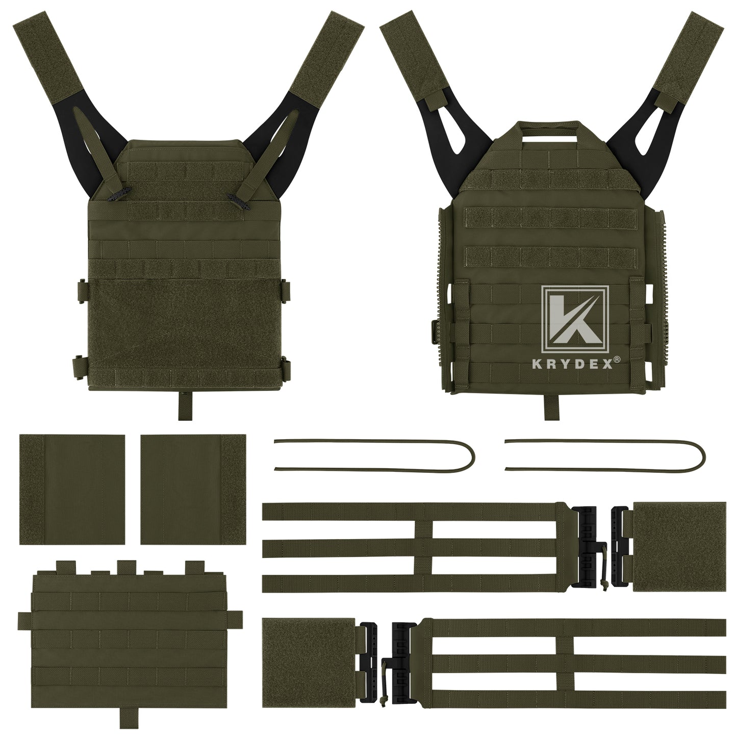 Krydex Tactical JPC 2.0 Plate Carrier Quick Release Tube Cummerbund Assaulter Armor Vest