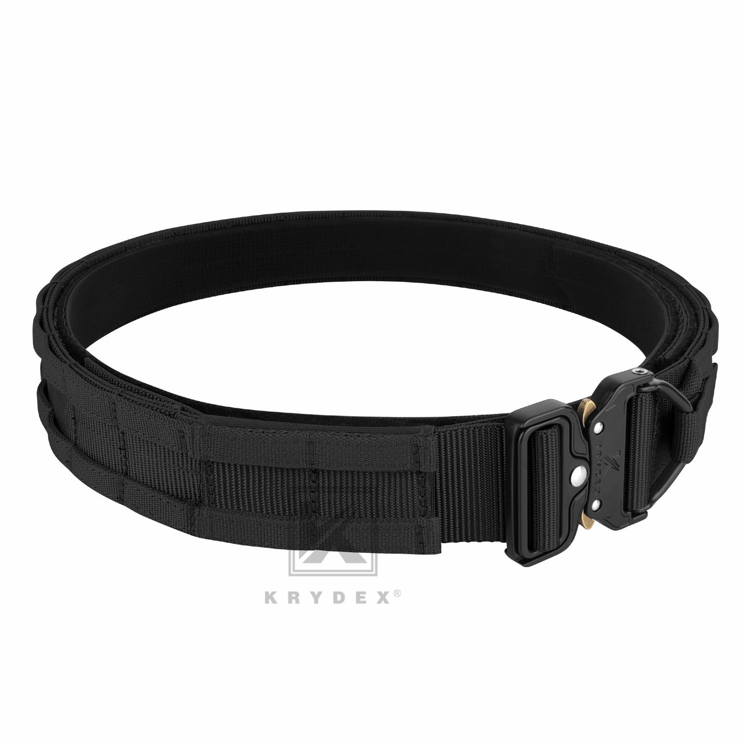 KRYDEX 1.75”& 1.5” Tactical Quick Release MOLLE D-Ring Belt Rigger Duty Gun Belt Outer & Inner Hunting Shooting Belt