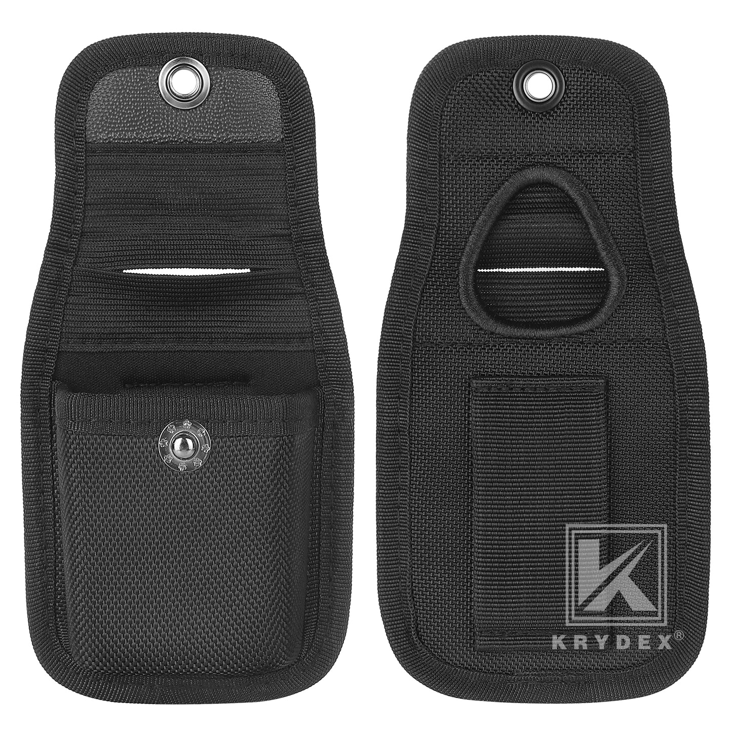 Krydex Glove Holder Nylon Molded Pager Pouch Latex Nitrile Disposable Gloves Pouch Fits 2" & 2.25" Duty Belt For Police Firefighter Law enforcement EMT Paramedic First Responders