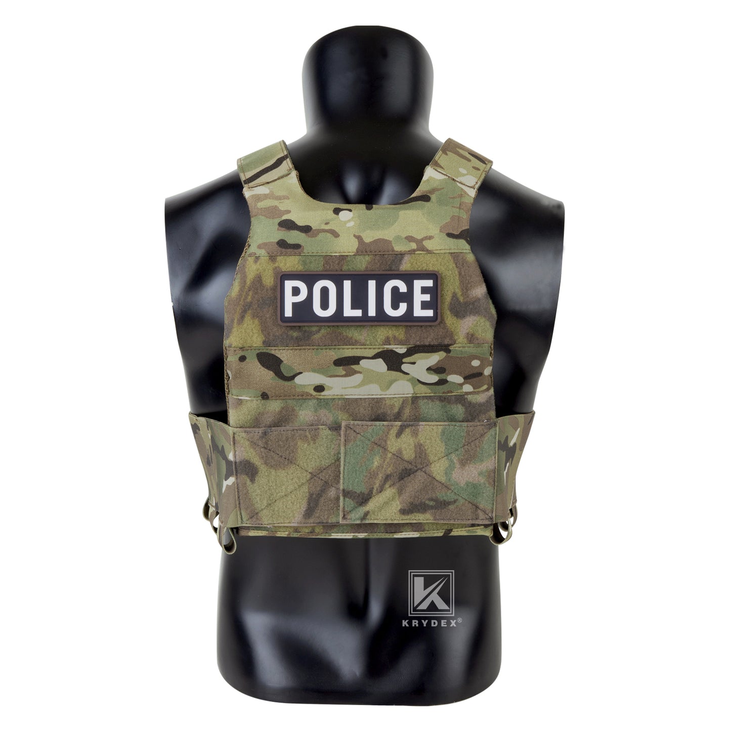 KRYDEX Low Vis Slick Plate Carrier Tactical Vest Body Armor w/MK Micro Fight Chest Rig Set