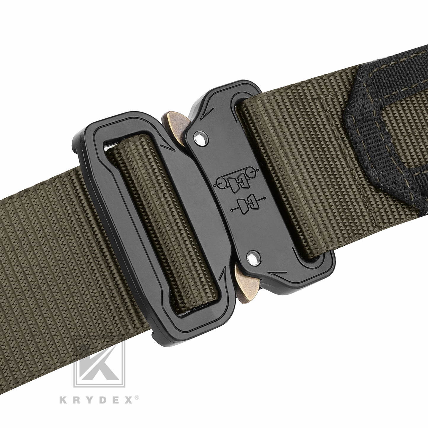 KRYDEX Quick Release 1.5"-1.75" Heavy Duty Metal Buckle Molle Rigger Outer & Inner Belt Airsoft Battle Tactical Outdoor Adjustable Waistband