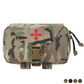 Krydex Tactical Rapid IFAK Pouch – Quick Release Tear-Off Medical Organizer MOLLE/Belt Mountable Trauma Kit 180° Flat Opening with Tourniquet & Shears Holder 500D Cordura