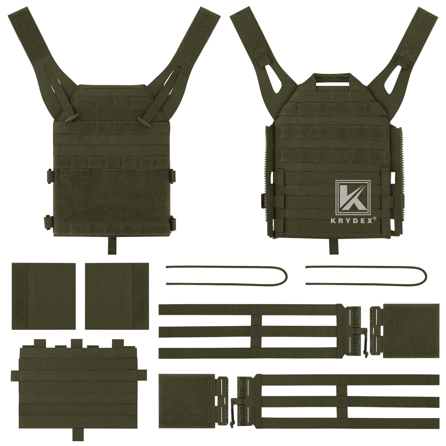Krydex Tactical JPC 2.0 Plate Carrier Quick Release Tube Cummerbund Assaulter Armor Vest