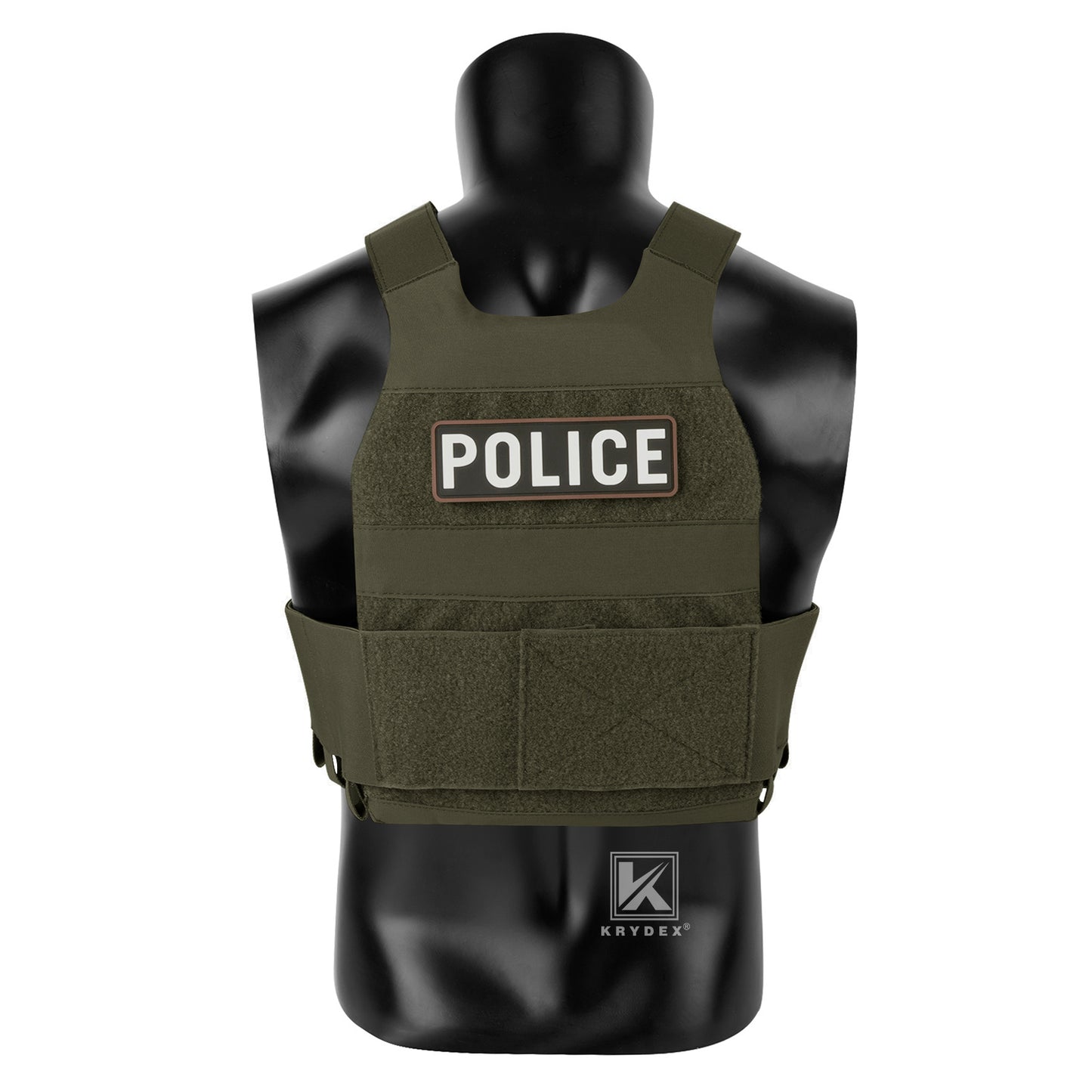 KRYDEX Low Vis Slick Plate Carrier Tactical Vest Body Armor w/MK Micro Fight Chest Rig Set