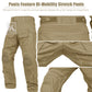 KRYDEX Combat Pants Tactical Cargo Trousers With Knee Pads