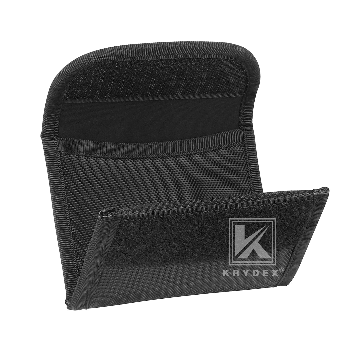 Krydex Flat Glove Holder Latex Nitrile Disposable Gloves Nylon Pouch Fits 2" & 2.25" Duty Belt For Police Firefighter Law enforcement EMT Paramedic First Responders