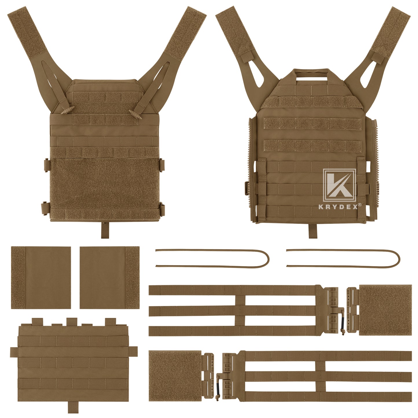 Krydex Tactical JPC 2.0 Plate Carrier Quick Release Tube Cummerbund Assaulter Armor Vest
