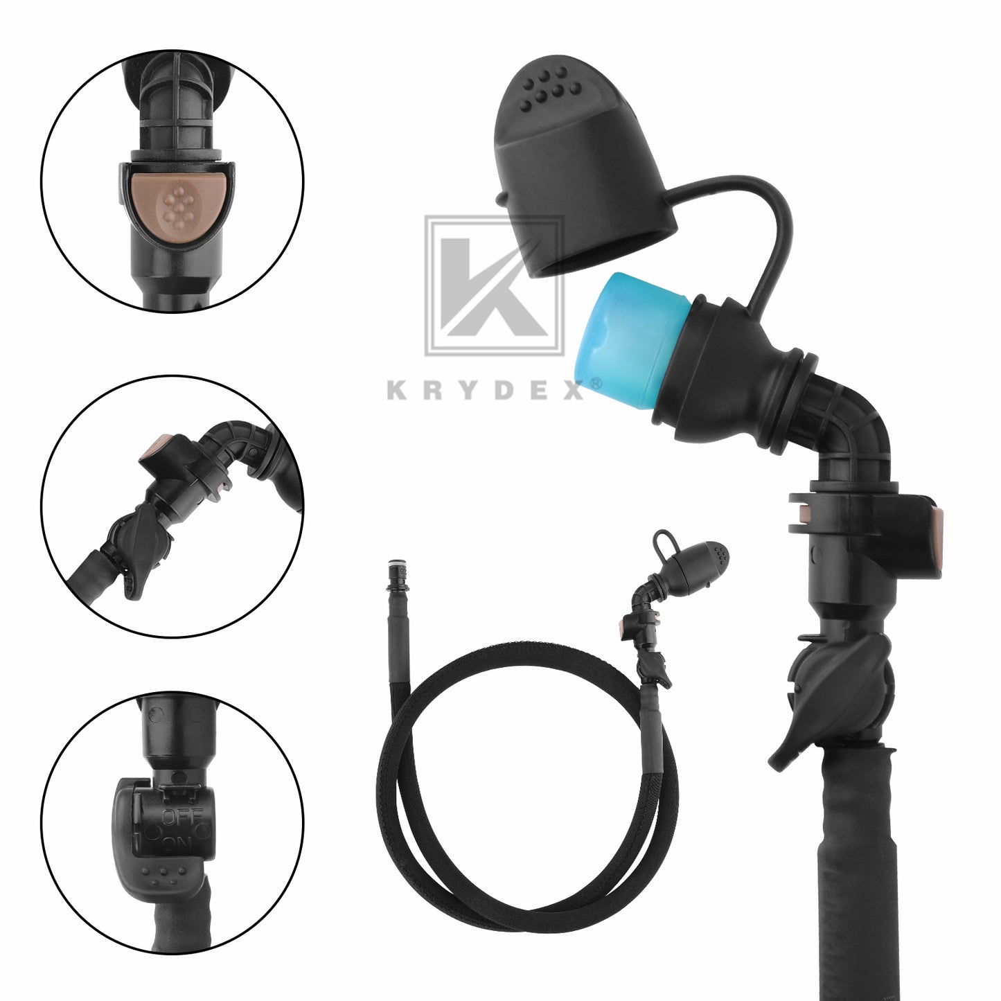 Krydex Tactical Hydration Pack 1.5L 50oz Water Bladder Carrier MOLLE for vest Hydro Backpack