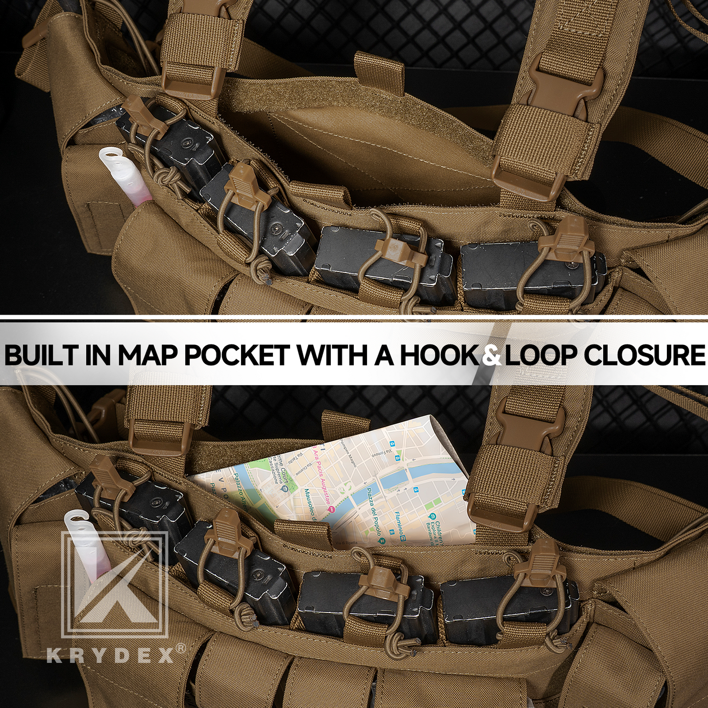 Krydex Tactical Chest Rig UW Gen IV Low Profile Micro Fight Rigs Carrier 556 9mm GP Pouch H Harness