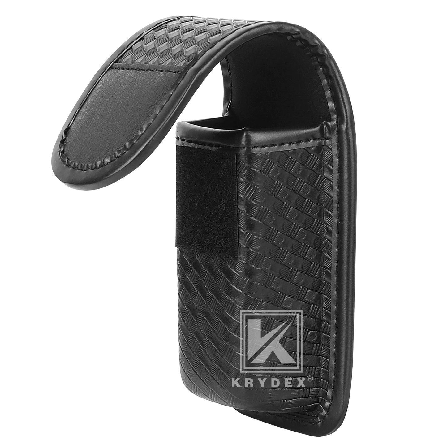 Krydex OC / MK3 Spray Holster Basket Weave OC MACE Pepper Spray Pouch Canister Flashlight Holder Multi-Tool Plier Pouch Fits 1.5" 1.75" 2" 2.25"  Duty Belt for Police Security LE Outdoor